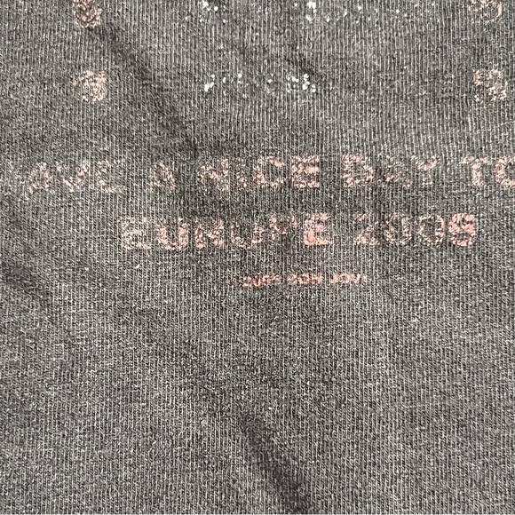 Vintage 2006 Bon Jovi Have a Nice Day Upcycled European Tour Tee Shirt in Black - Picture 5 of 10